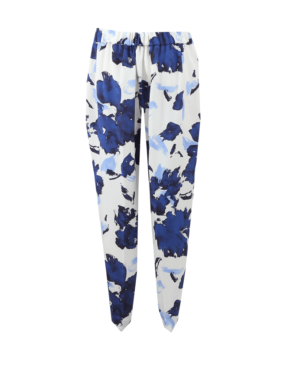 OSCAR DE LA RENTA-Watercolor Print Pant-