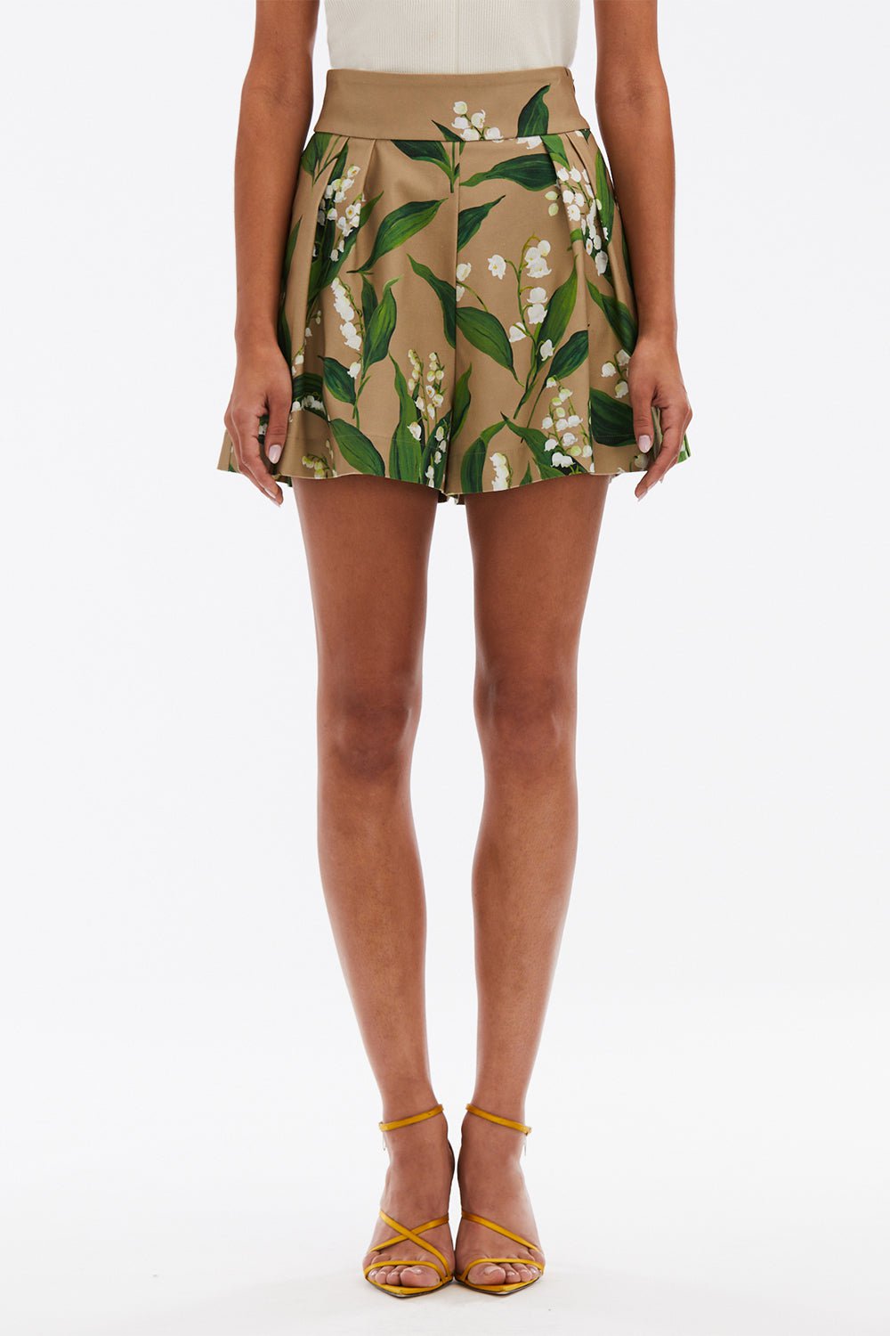 OSCAR DE LA RENTA-Lilly Of The Valley Shorts-