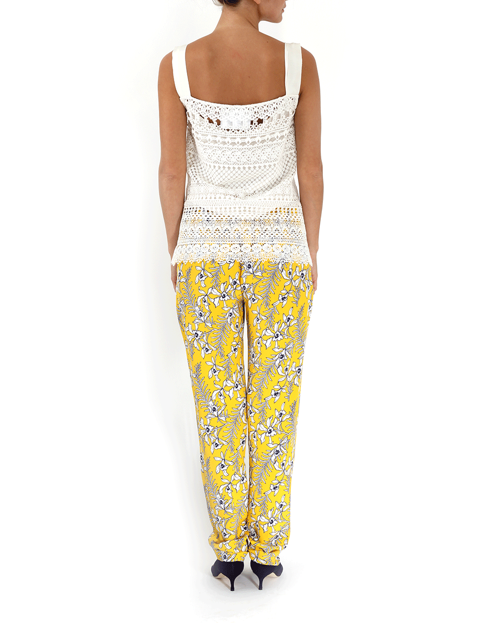 OSCAR DE LA RENTA-Graphic Jasmine Crepe Pants-