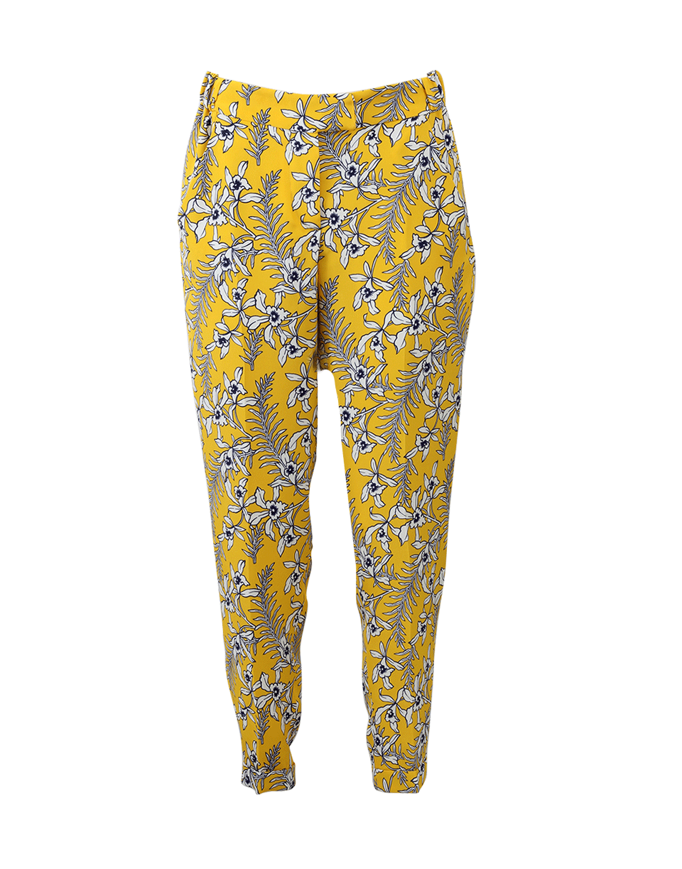 OSCAR DE LA RENTA-Graphic Jasmine Crepe Pants-