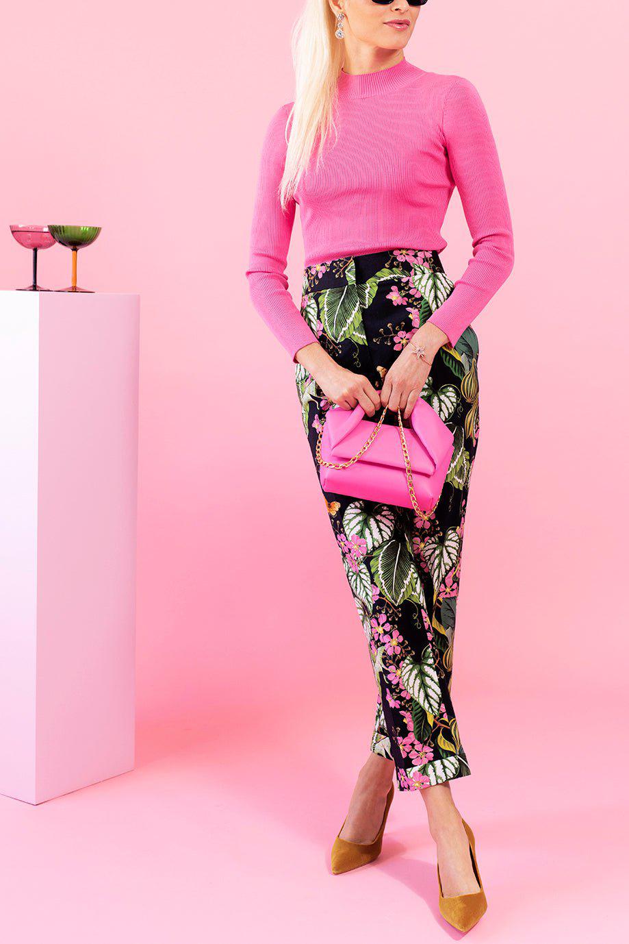 OSCAR DE LA RENTA-Botanical Skinny Ankle Pant-