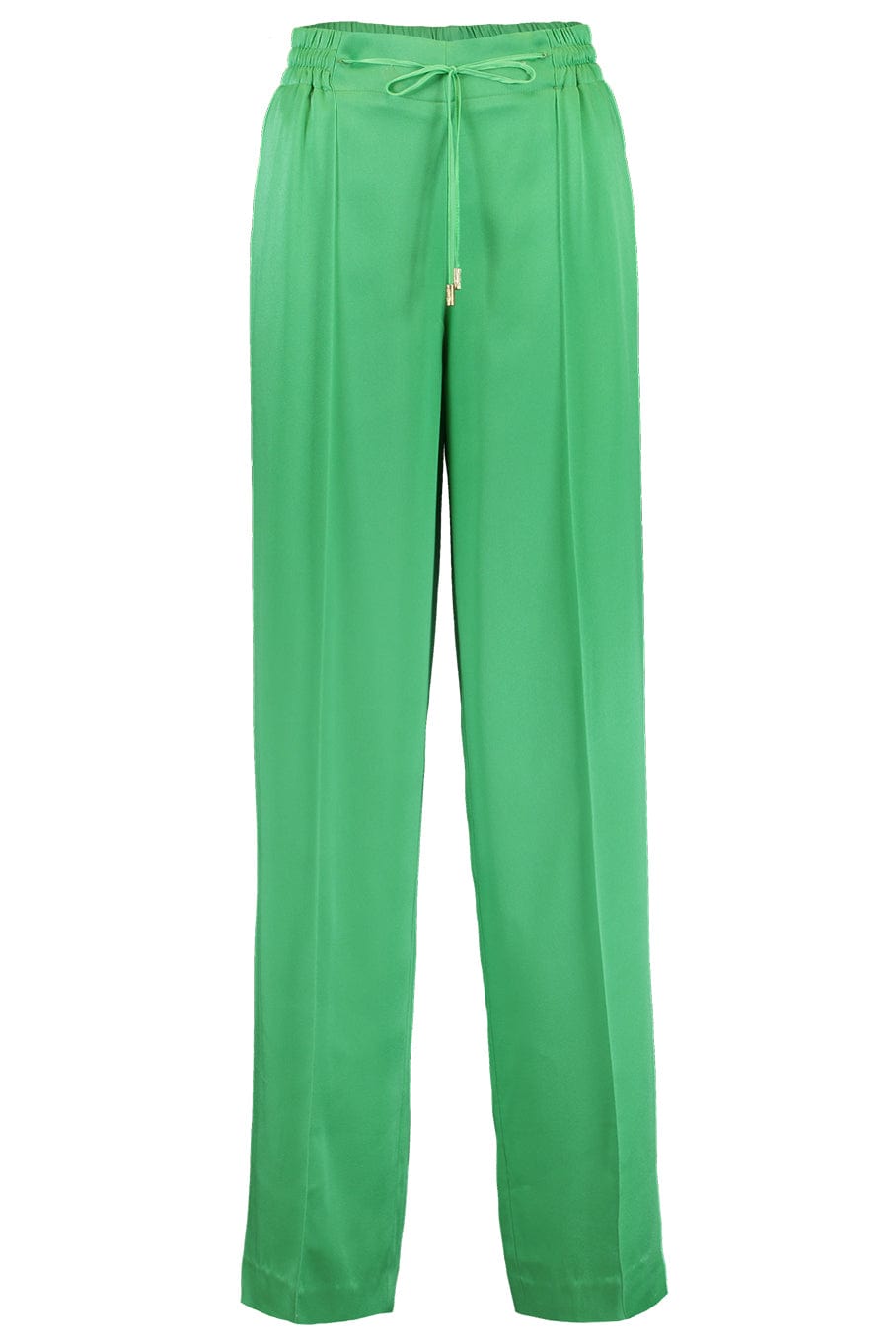 OSCAR DE LA RENTA-Drawstring Tie Wide Leg Pant-