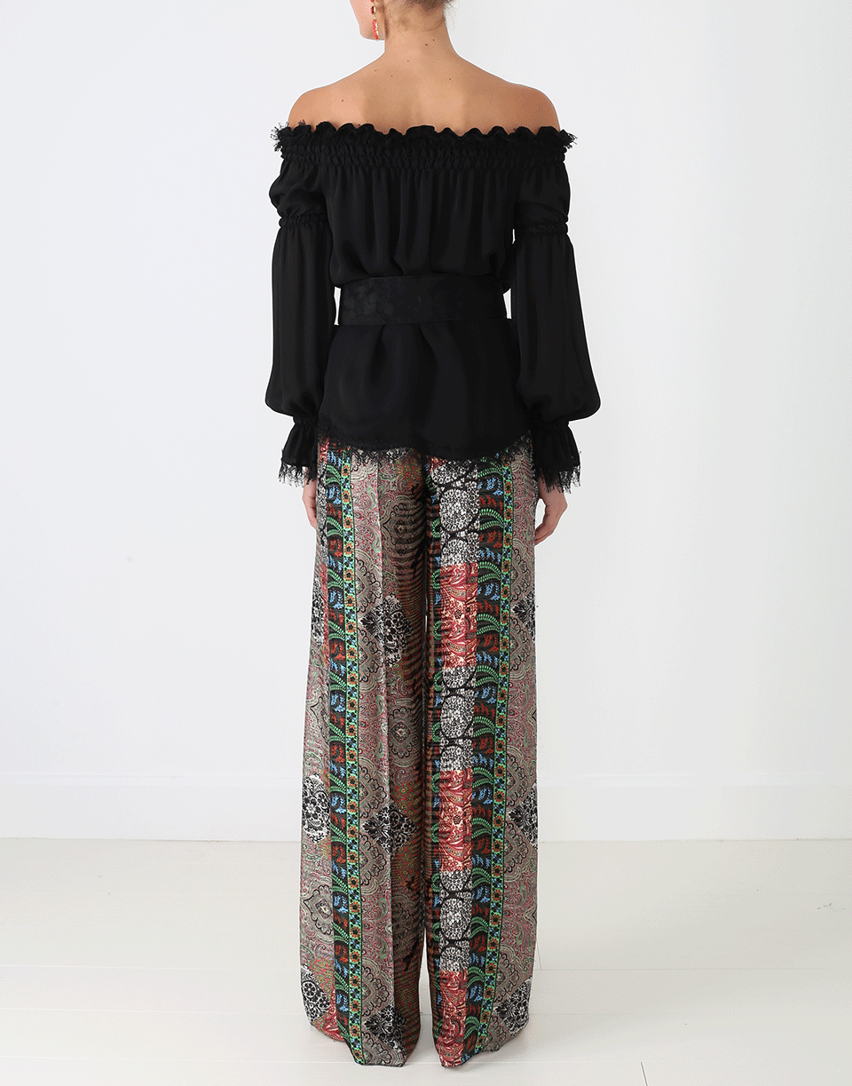 OSCAR DE LA RENTA-Paisley Patch Pant-