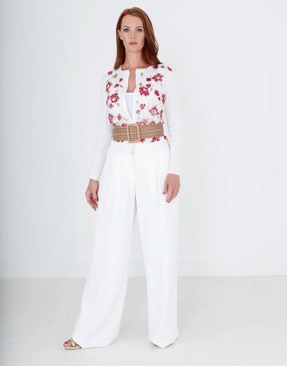 OSCAR DE LA RENTA-Pleat Front Pant-