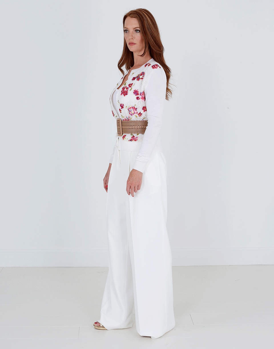 OSCAR DE LA RENTA-Pleat Front Pant-