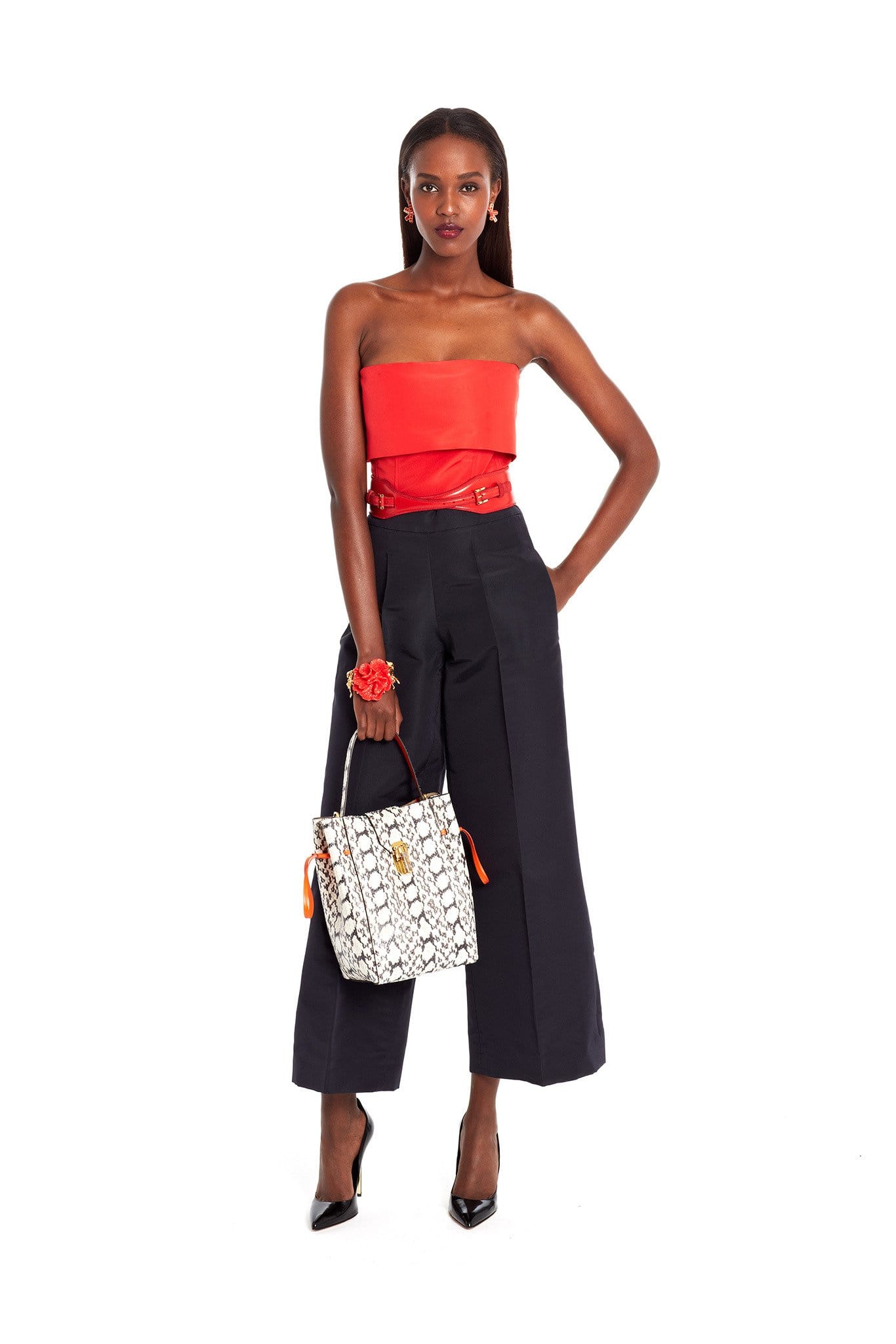 OSCAR DE LA RENTA-Wide Leg Pant-