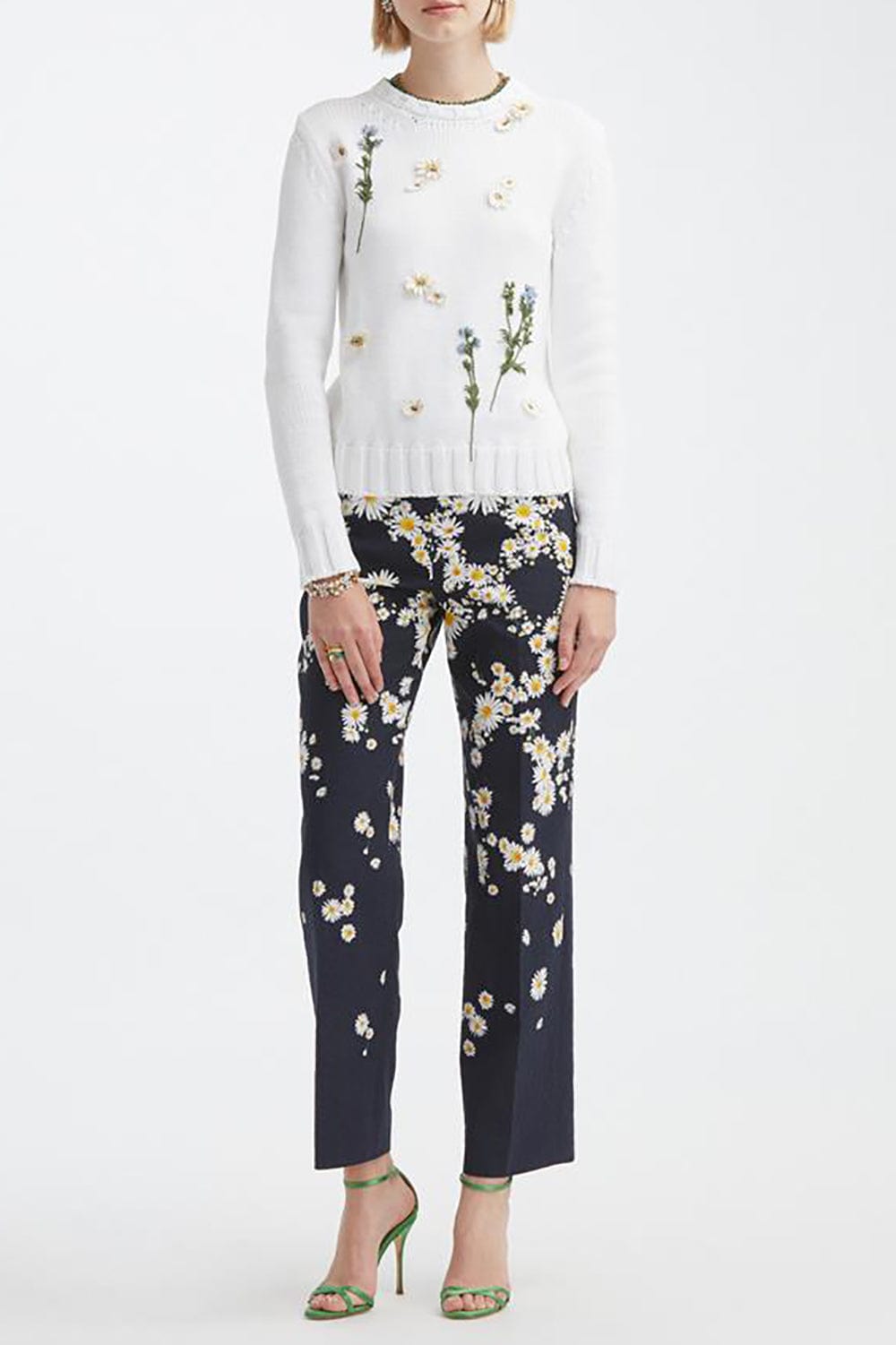 OSCAR DE LA RENTA-Daisy Degrade Pant-