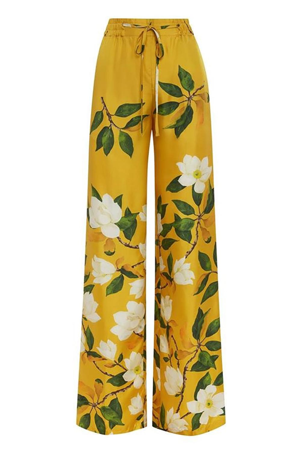 OSCAR DE LA RENTA-Magnolia Wide Leg Pant-OCHR/MLT
