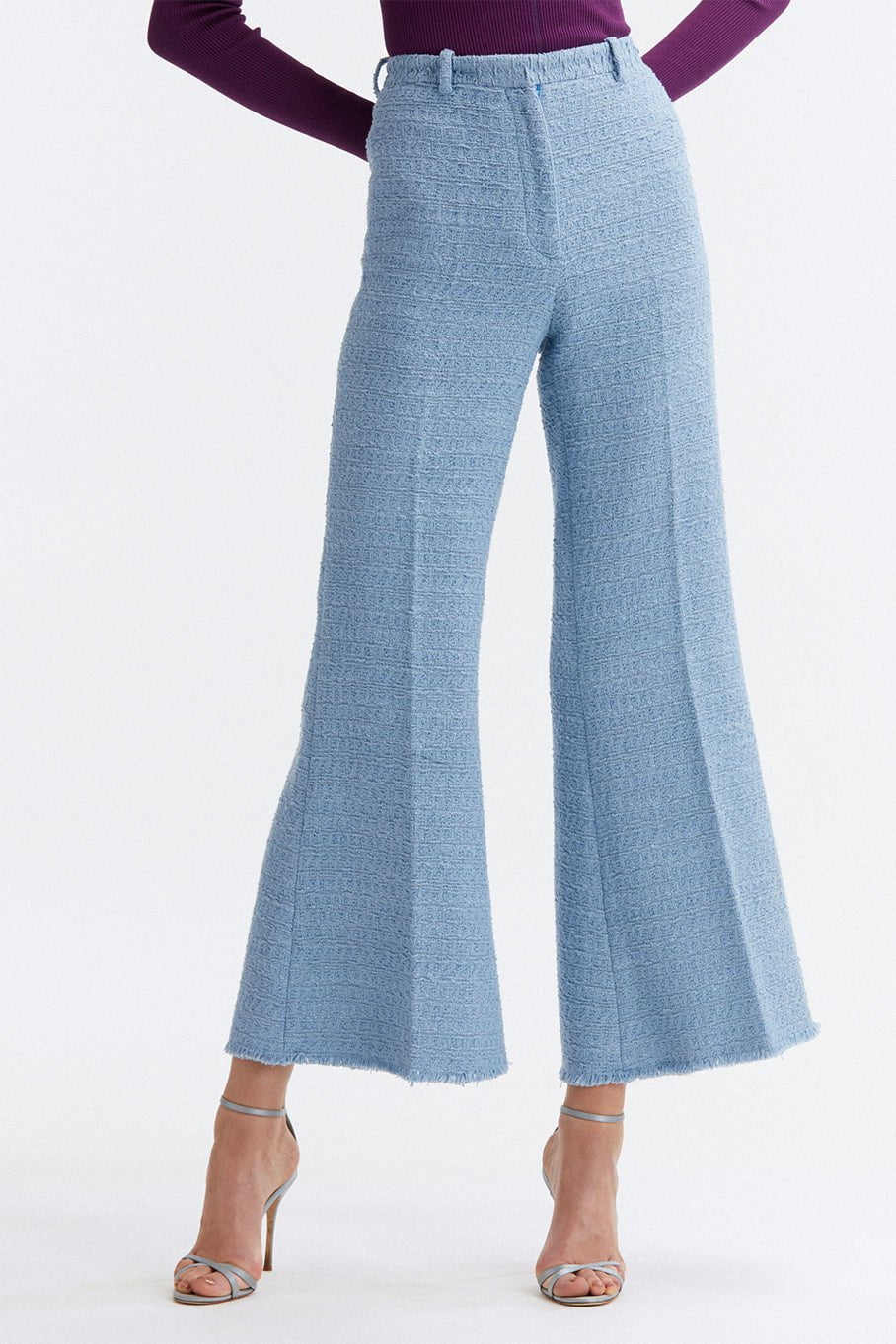 OSCAR DE LA RENTA-Tweed Flare Pant-TANZANTE