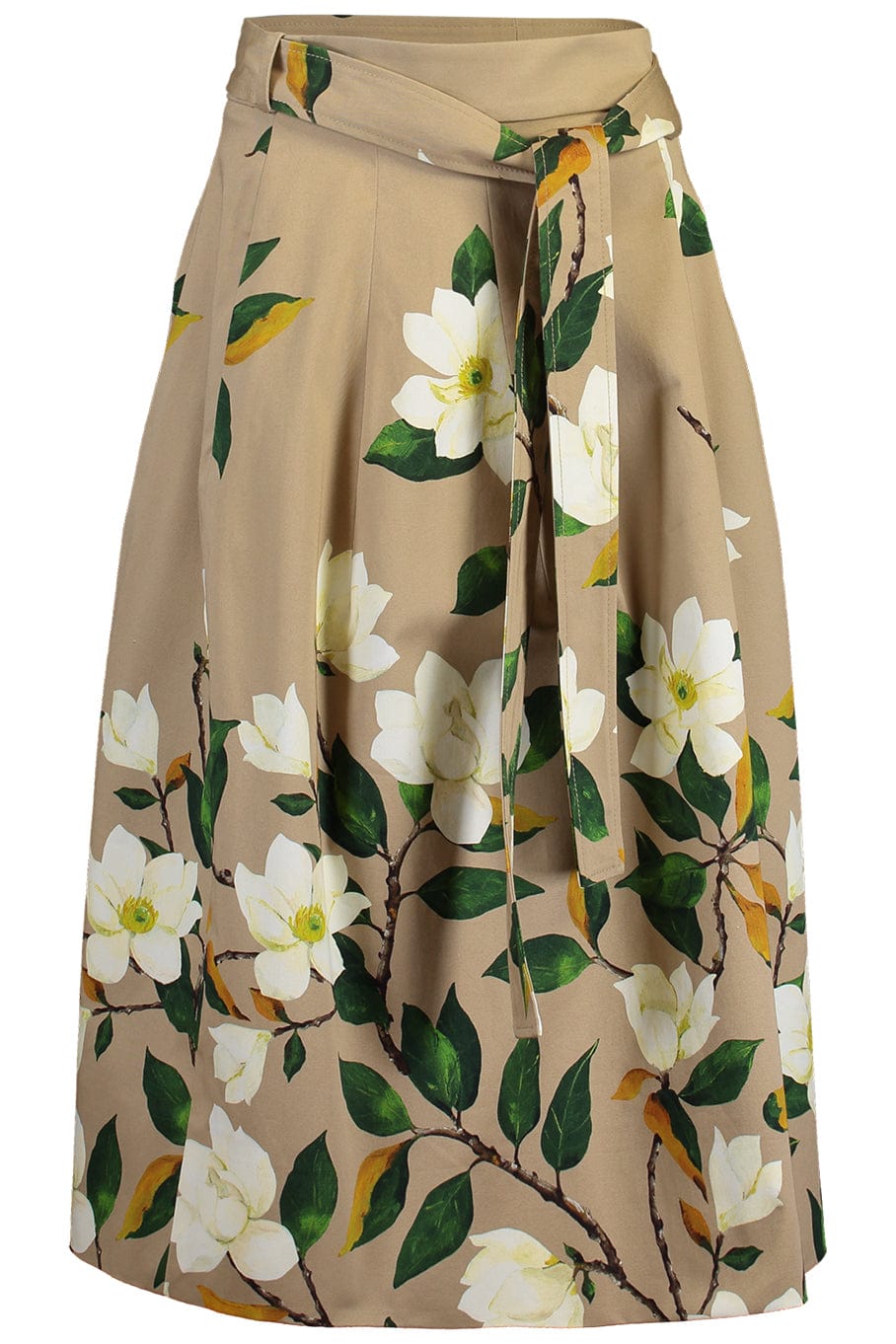 OSCAR DE LA RENTA-Magnolia Belted Skirt-