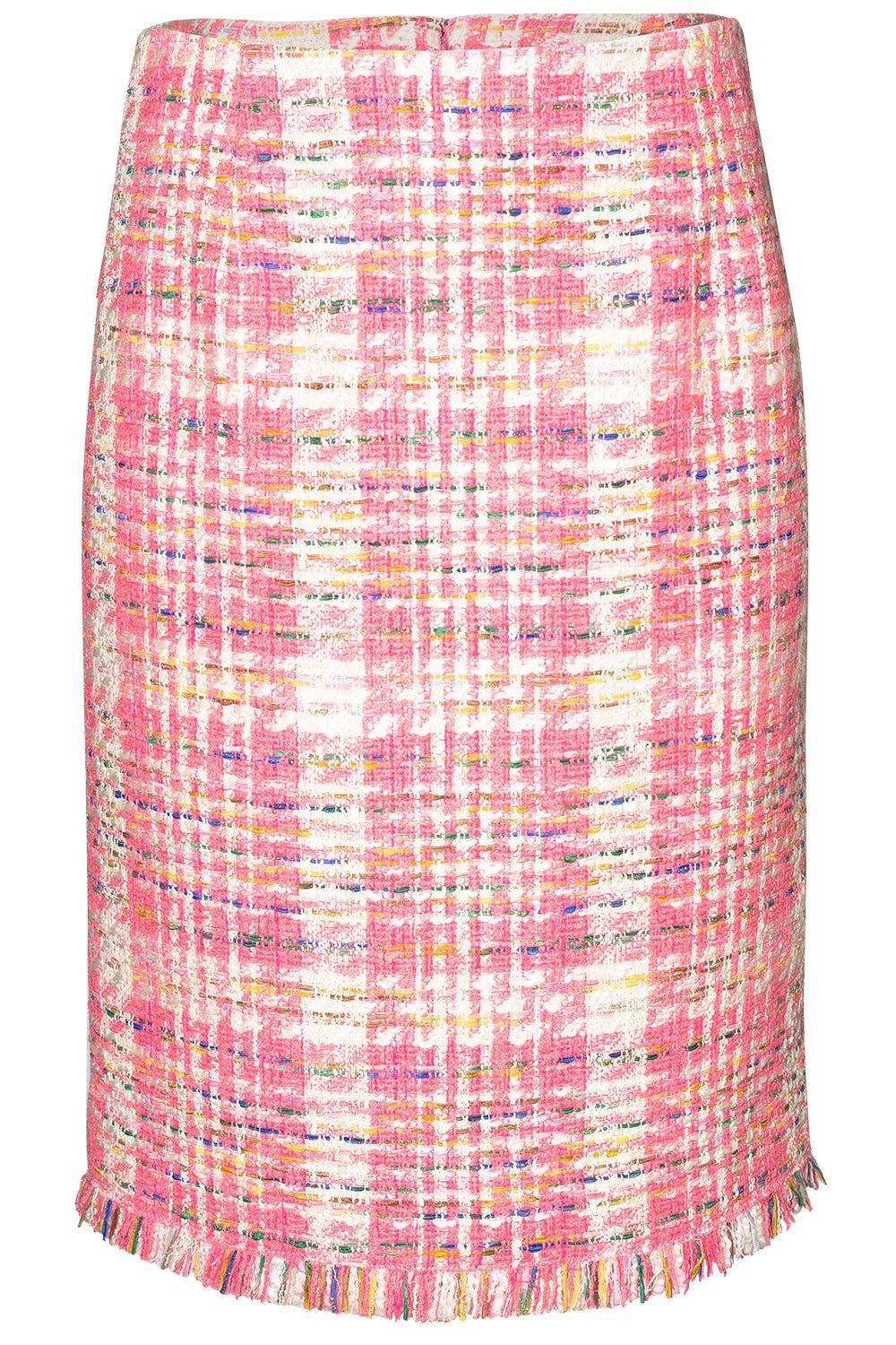OSCAR DE LA RENTA-Tweed Pencil Skirt-