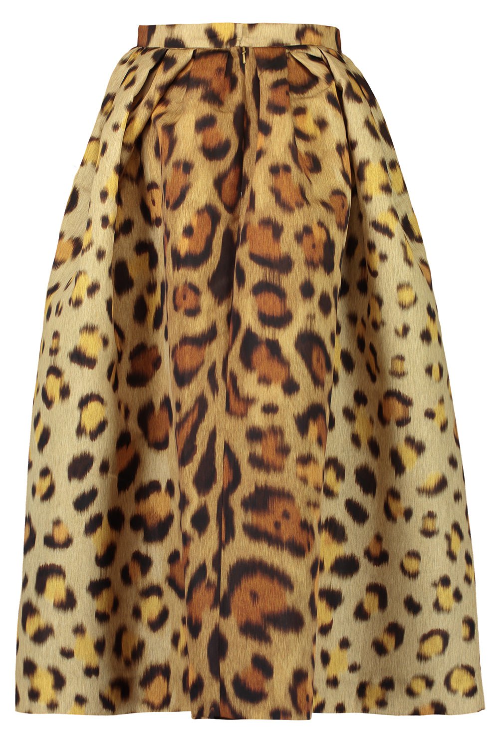 OSCAR DE LA RENTA-Jaguar Pleated Full Skirt-