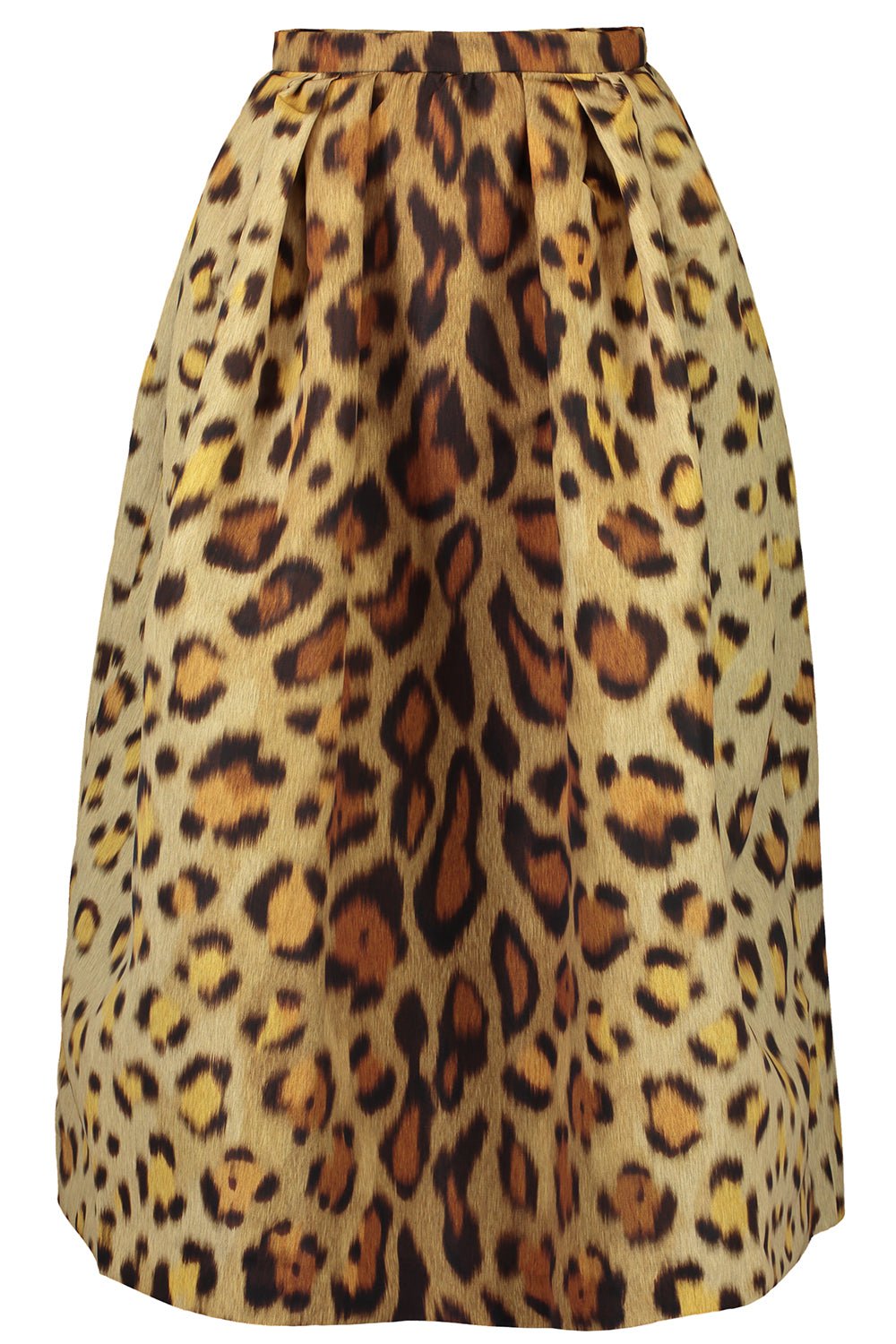 OSCAR DE LA RENTA-Jaguar Pleated Full Skirt-