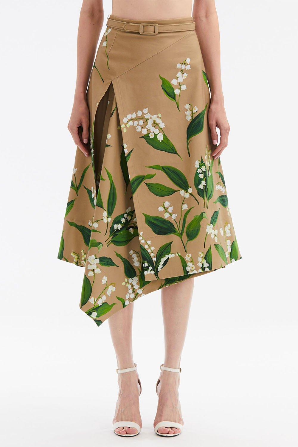 OSCAR DE LA RENTA-Lily Of The Valley Skirt-