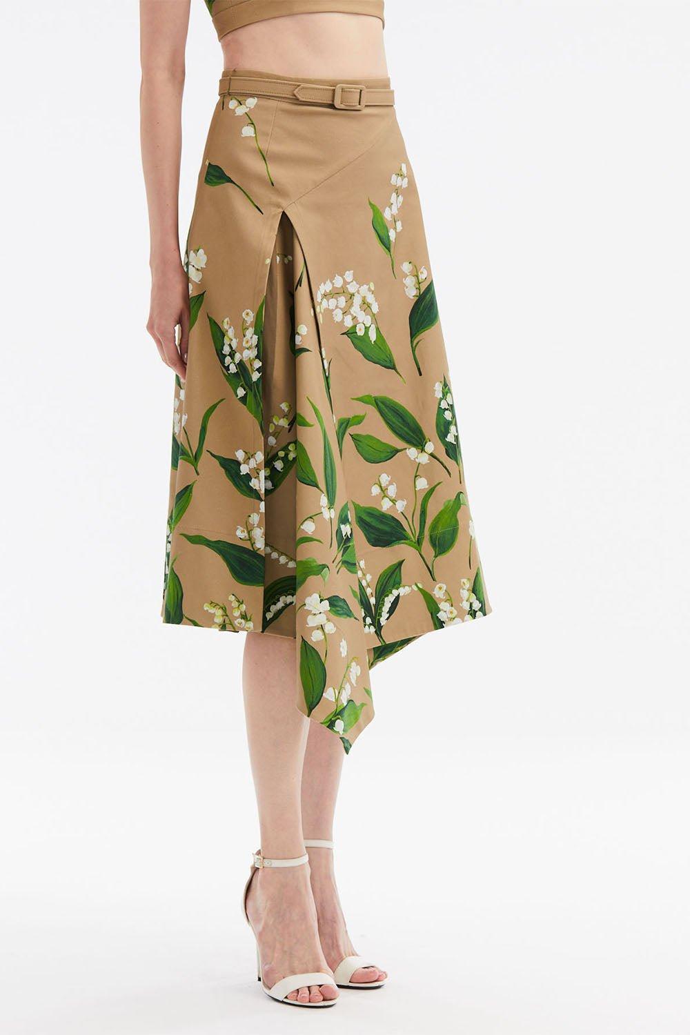 OSCAR DE LA RENTA-Lily Of The Valley Skirt-