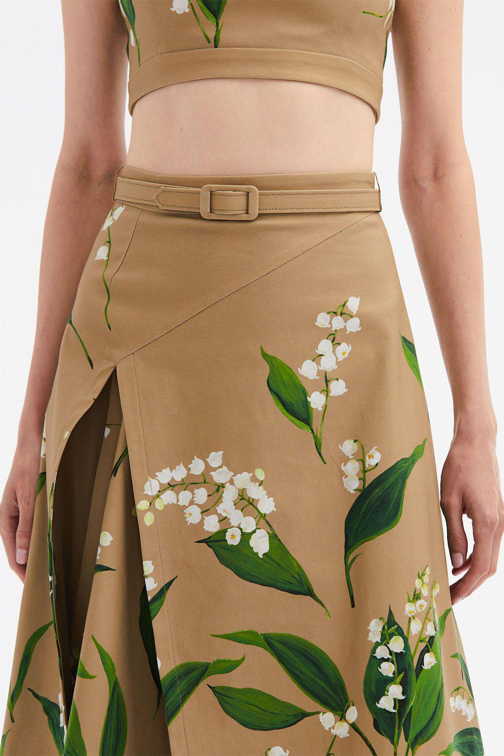 OSCAR DE LA RENTA-Lily Of The Valley Skirt-