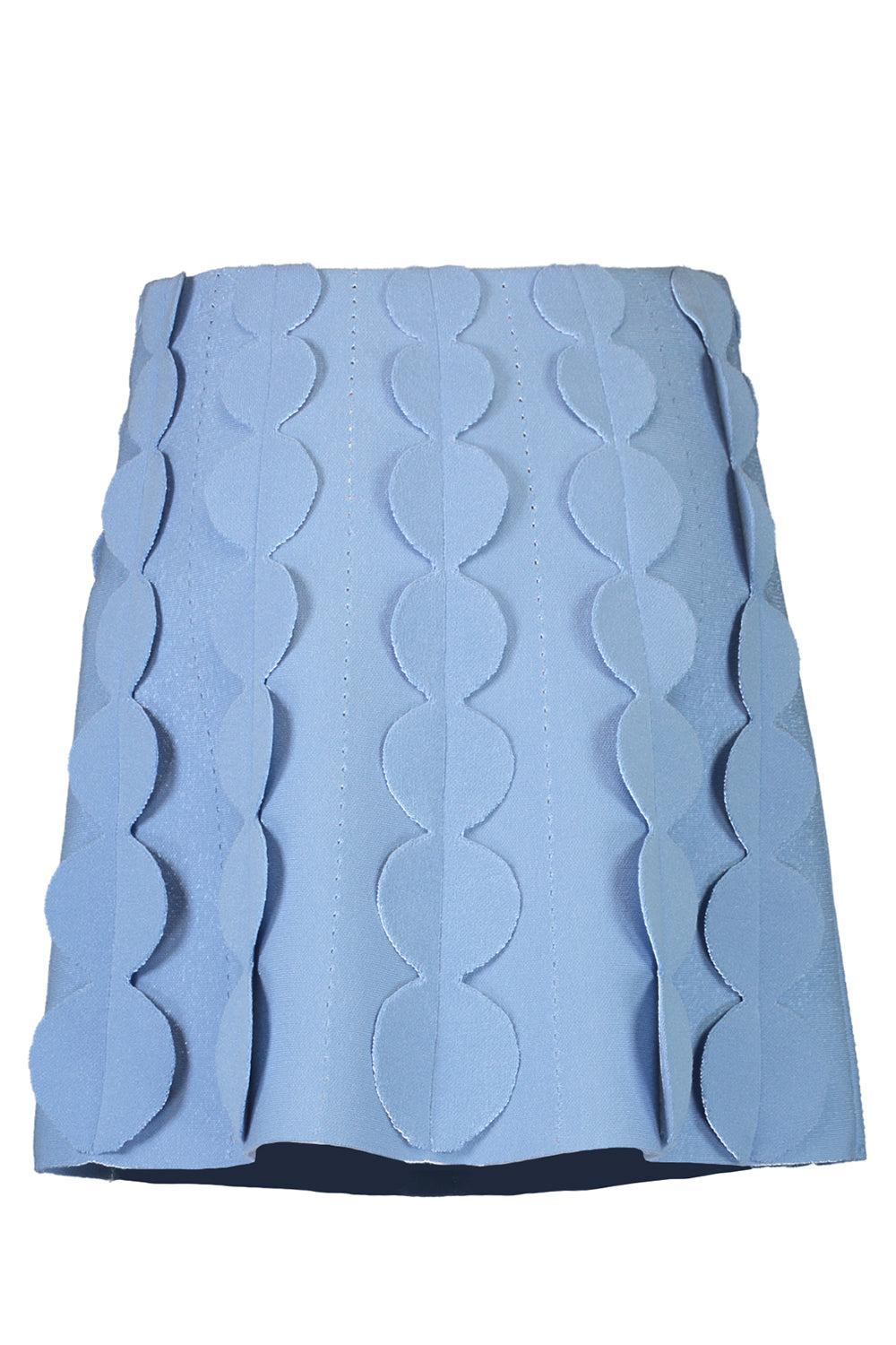 3D Circle A-Line Skirt-OPAL-XS-CLOTHINGSKIRTMINI-OSCAR DE LA RENTA