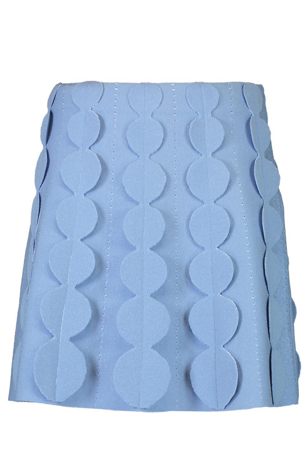 3D Circle A-Line Skirt-OPAL-XS-CLOTHINGSKIRTMINI-OSCAR DE LA RENTA