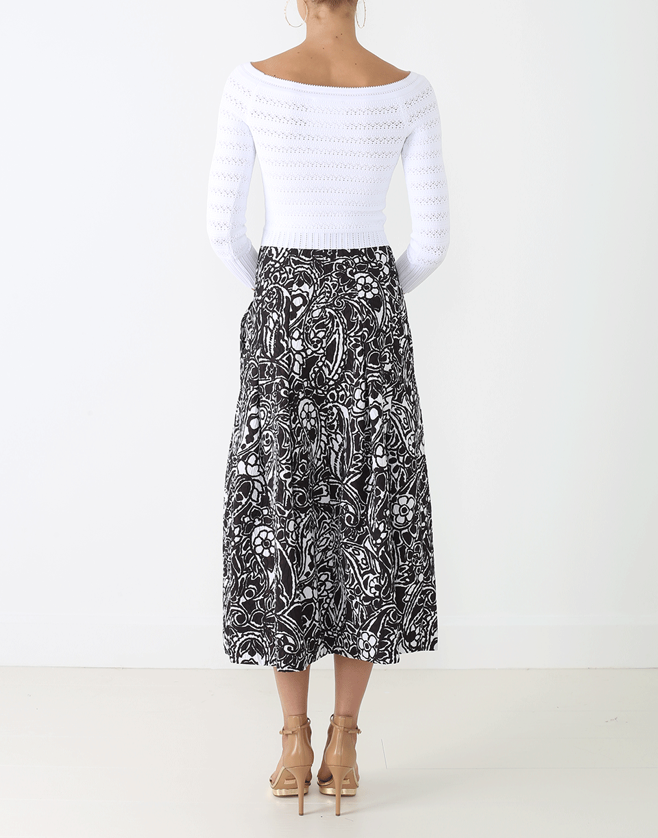 OSCAR DE LA RENTA-Printed Skirt-
