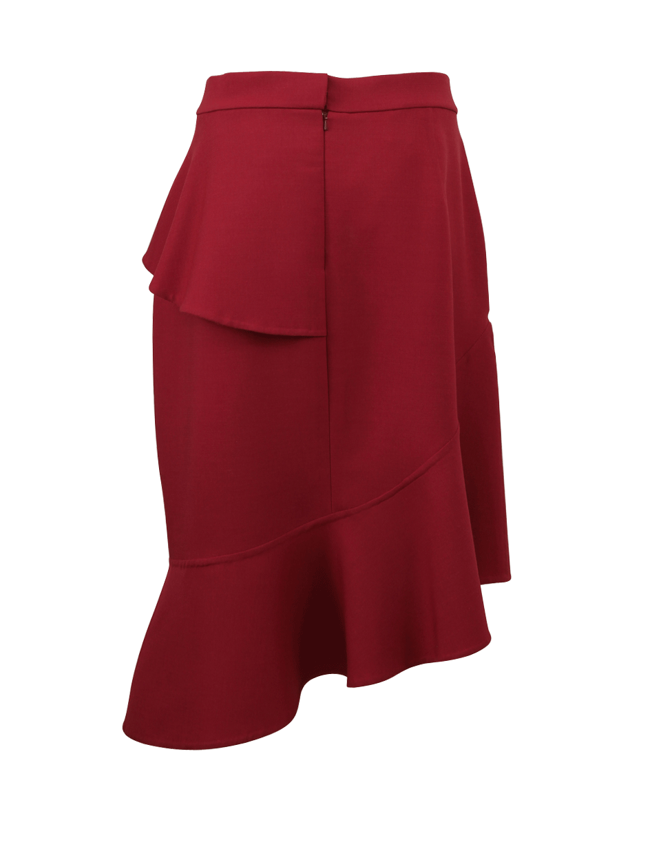 OSCAR DE LA RENTA-Slim Ruffled Skirt-