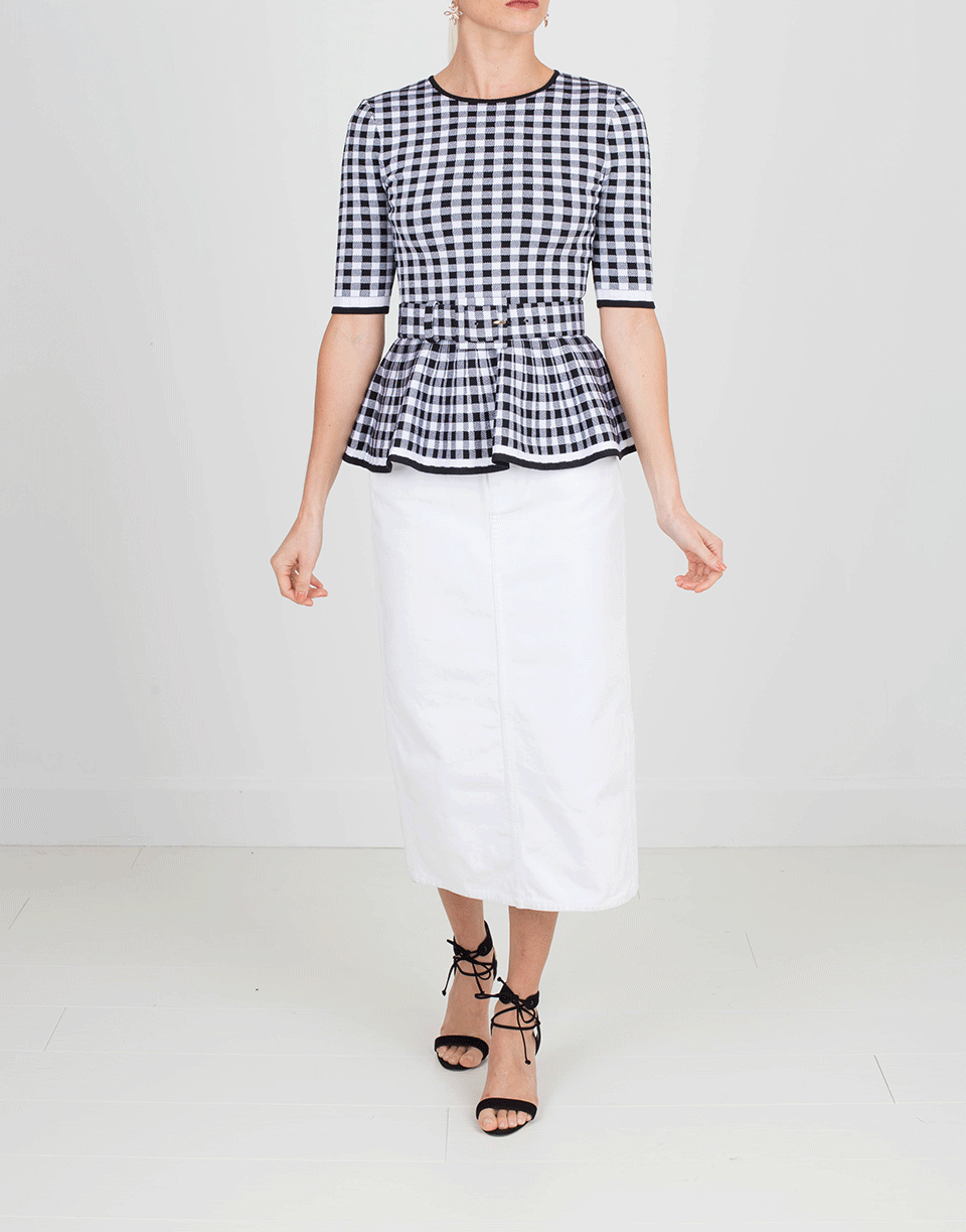 OSCAR DE LA RENTA-Denim Skirt-