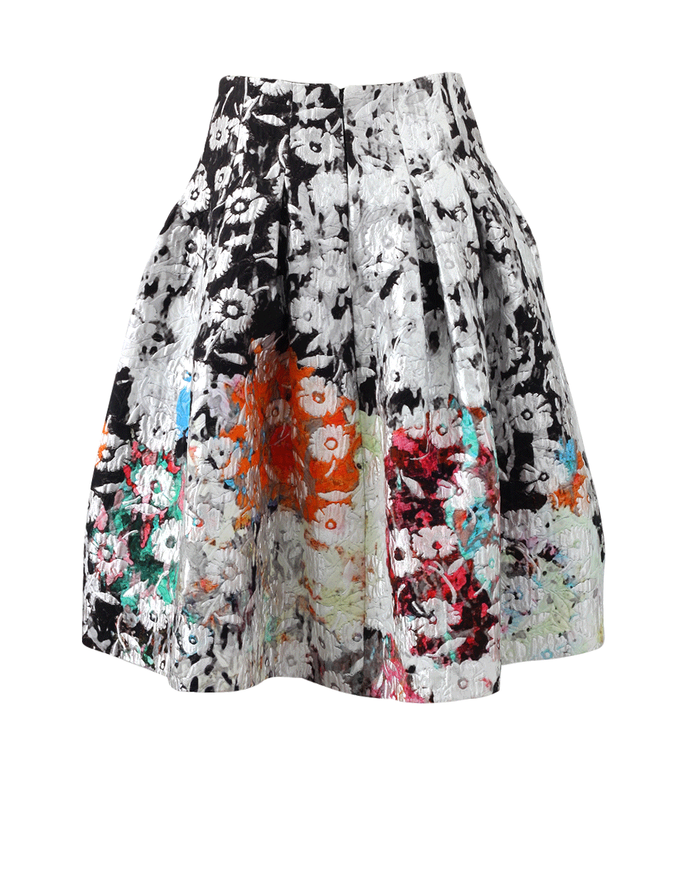 OSCAR DE LA RENTA-Catalan Pleated Skirt-