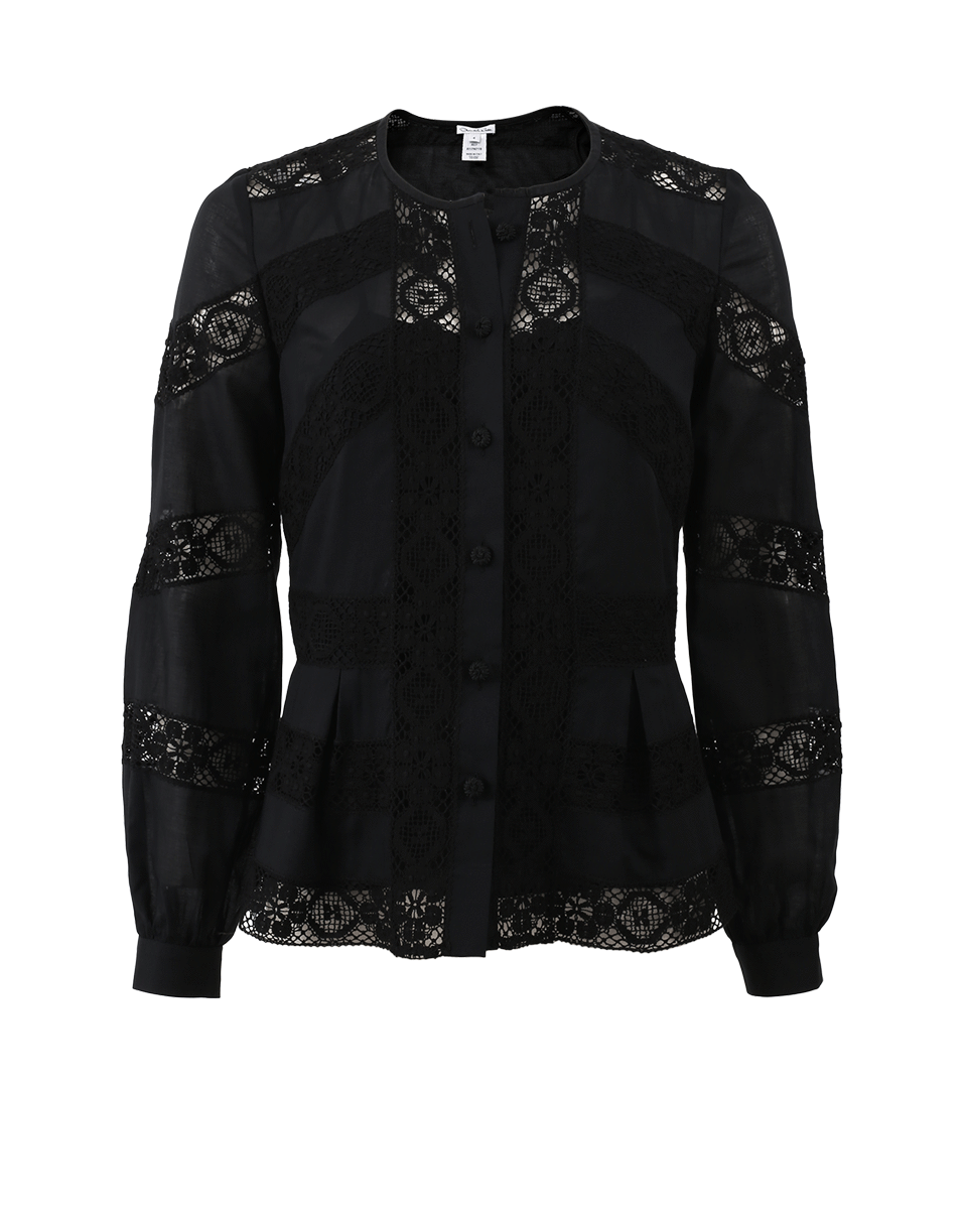 OSCAR DE LA RENTA-Lace Blouse-