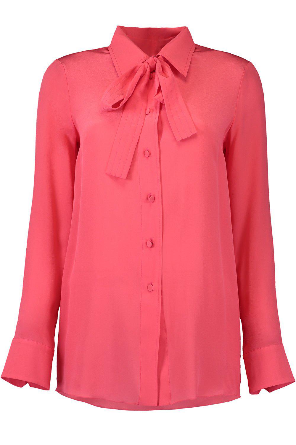 OSCAR DE LA RENTA-Tie Neck Blouse-