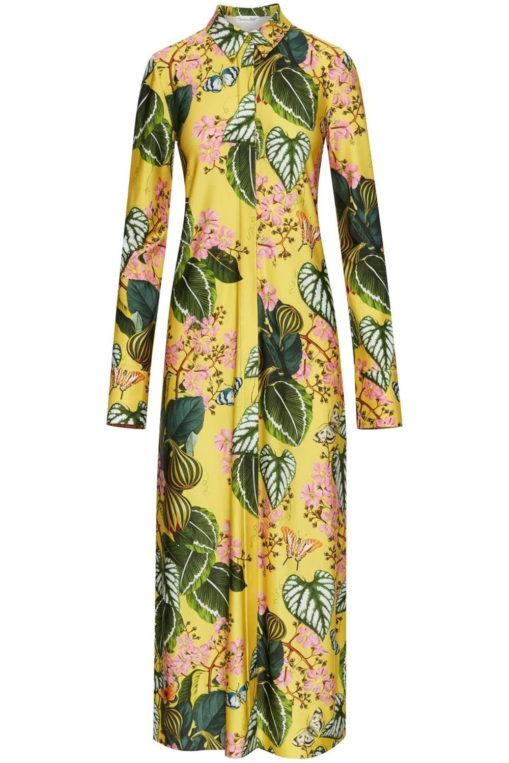 OSCAR DE LA RENTA-Button Front Blouse Dress-