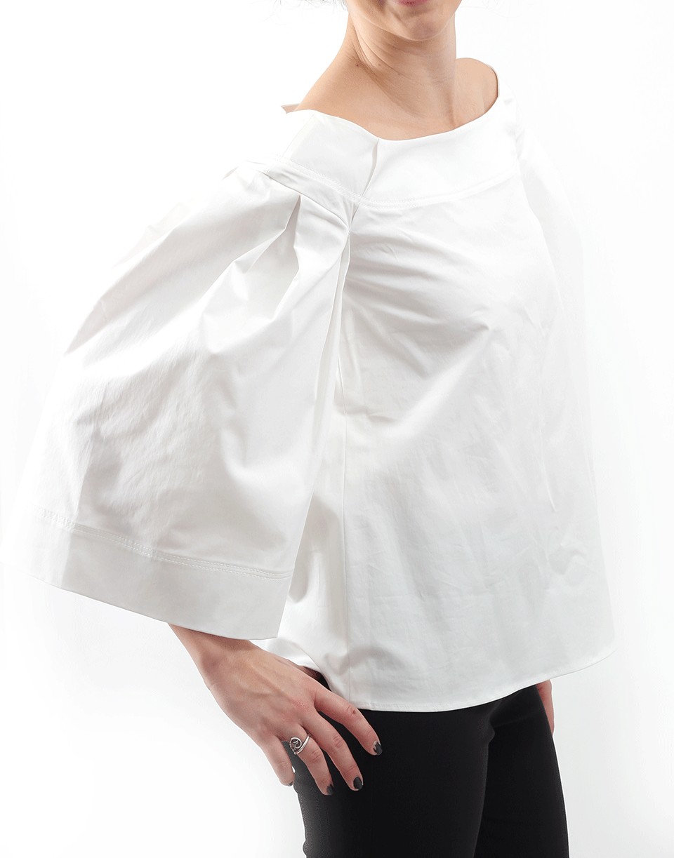 OSCAR DE LA RENTA-Flare Sleeve Blouse-