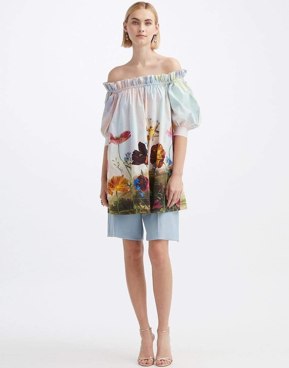 OSCAR DE LA RENTA-Off Shoulder Top-