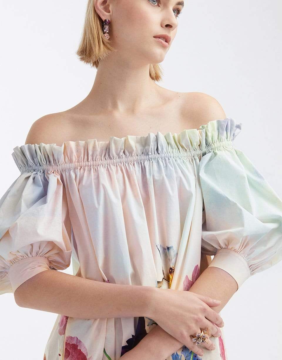 OSCAR DE LA RENTA-Off Shoulder Top-