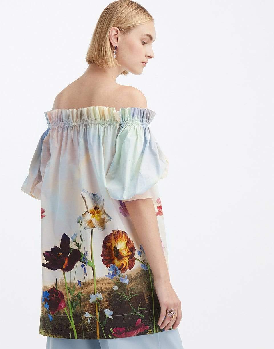OSCAR DE LA RENTA-Off Shoulder Top-