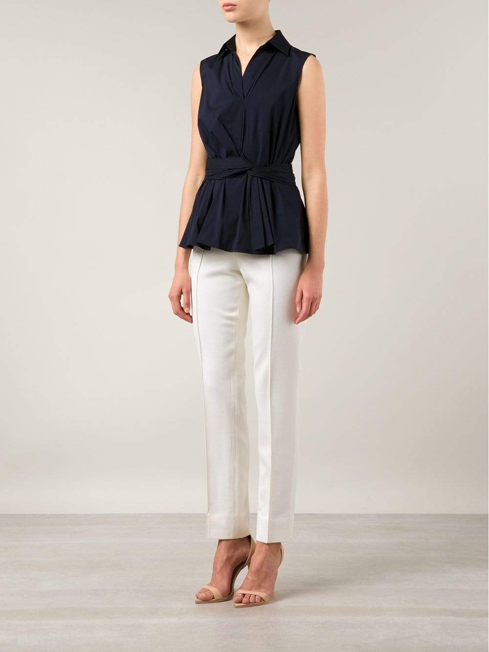 OSCAR DE LA RENTA-Twist Front Shirt-