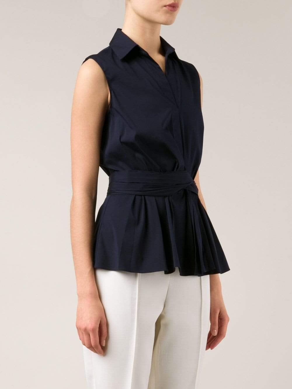 OSCAR DE LA RENTA-Twist Front Shirt-