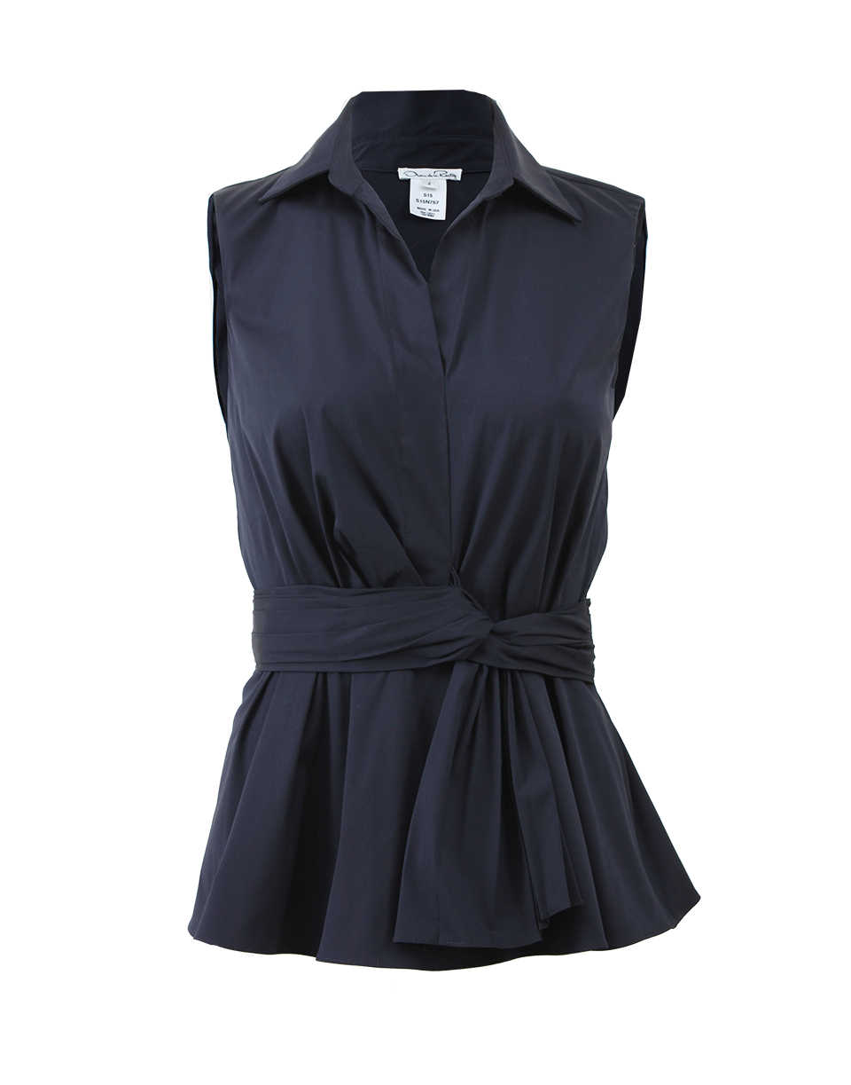 OSCAR DE LA RENTA-Twist Front Shirt-