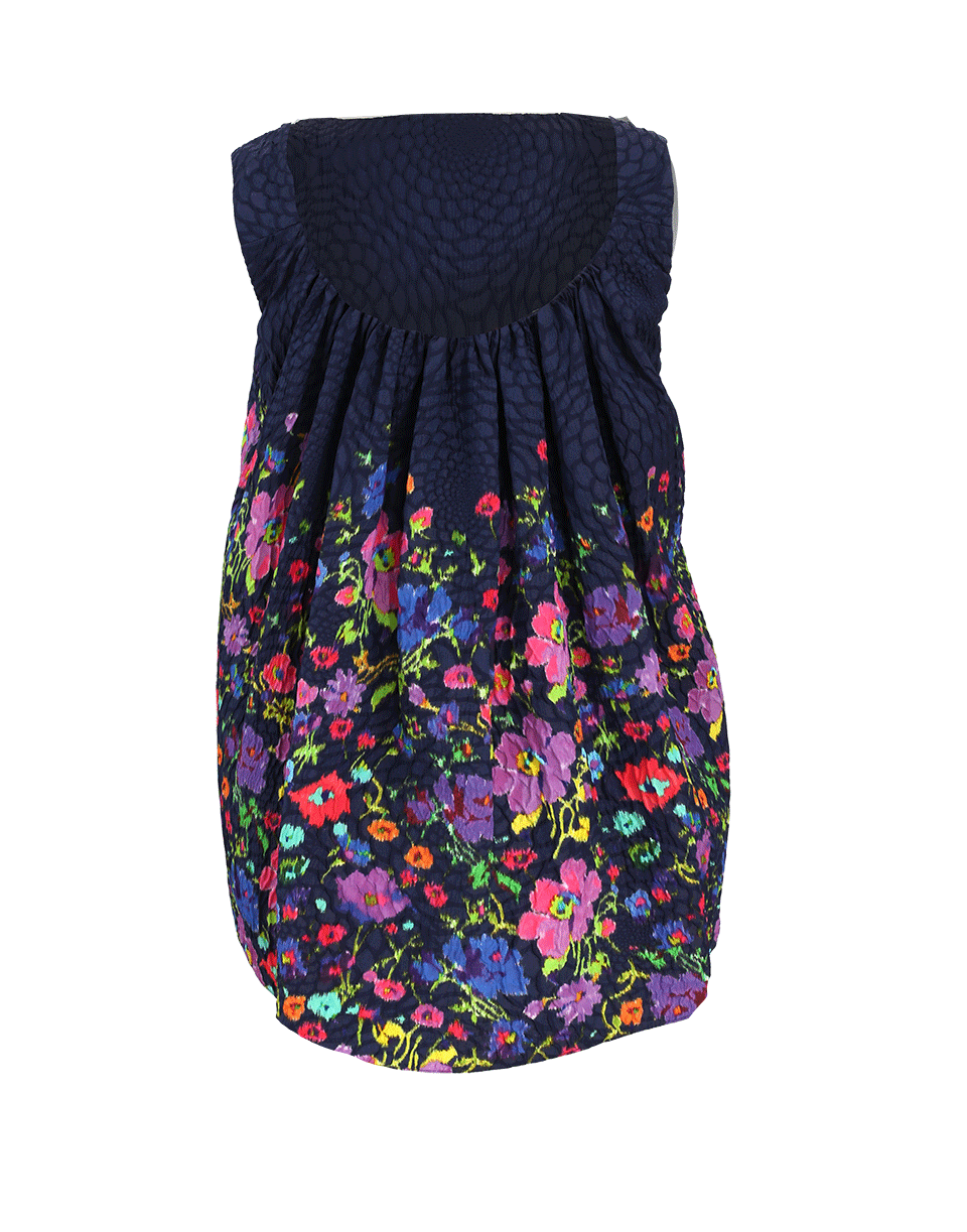 OSCAR DE LA RENTA-Hi Low Floral Top-