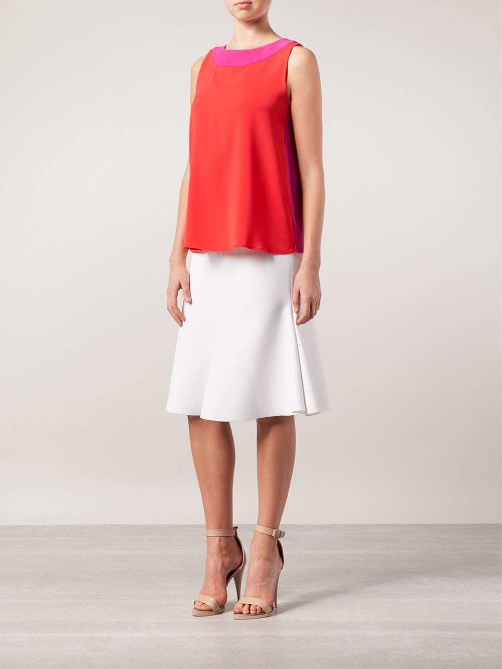 OSCAR DE LA RENTA-Tie Back Blouse-