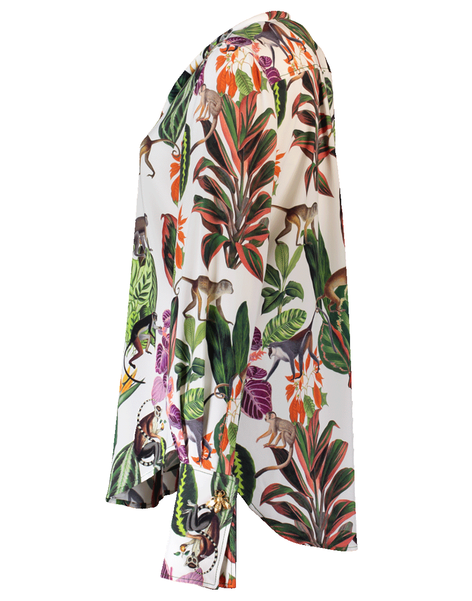 OSCAR DE LA RENTA-Jungle Print Blouse-