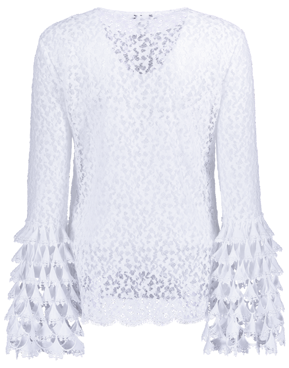 OSCAR DE LA RENTA-Lace Blouse With Camisole-