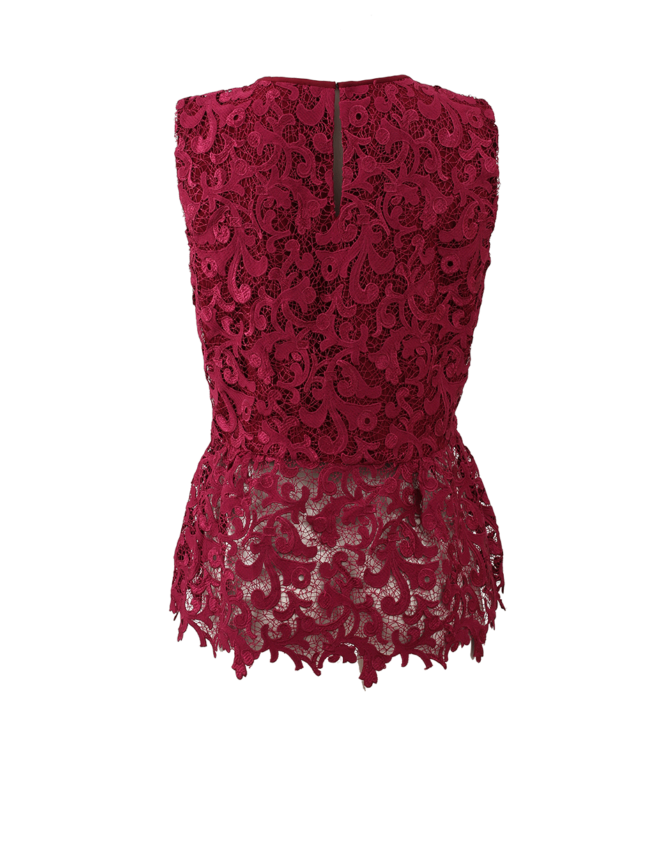 OSCAR DE LA RENTA-Lace Top-