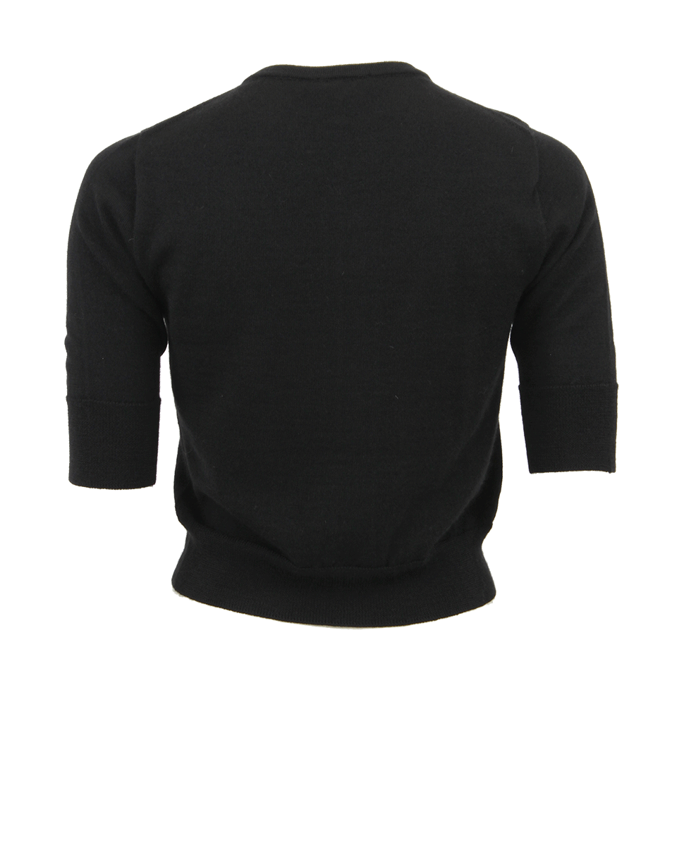 OSCAR DE LA RENTA-Classic Crop Cardigan-