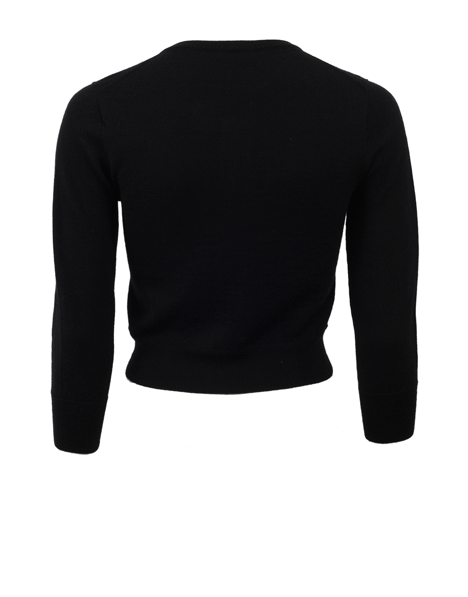 OSCAR DE LA RENTA-Classic Cropped Cardigan-