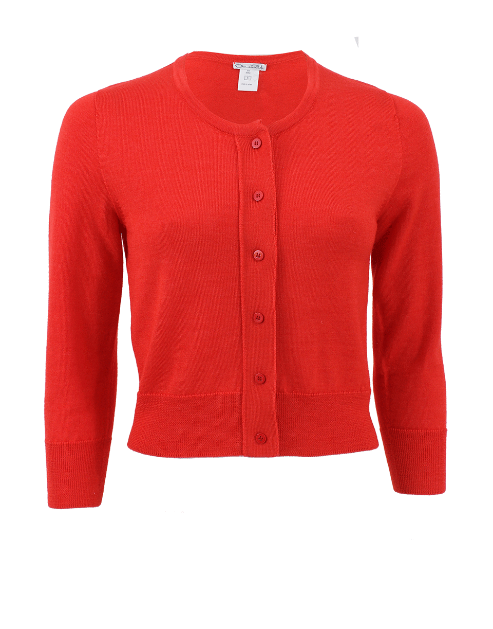 OSCAR DE LA RENTA-Cropped Cardigan-