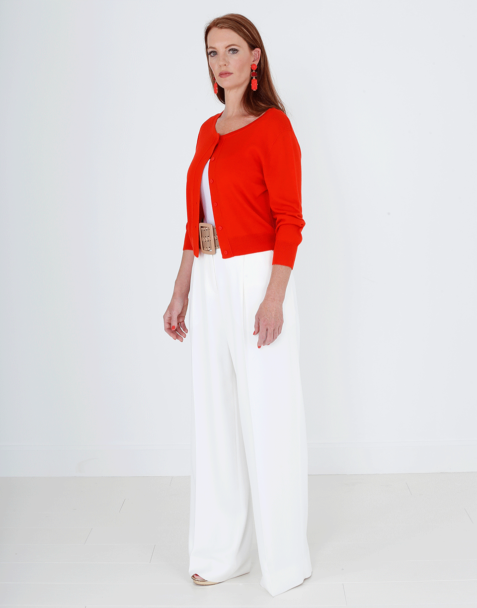 OSCAR DE LA RENTA-Cropped Cardigan-