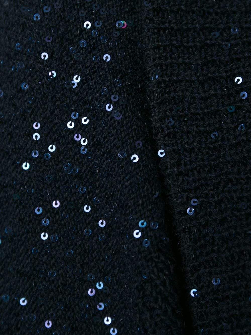 OSCAR DE LA RENTA-Sequin Cape Cardigan-