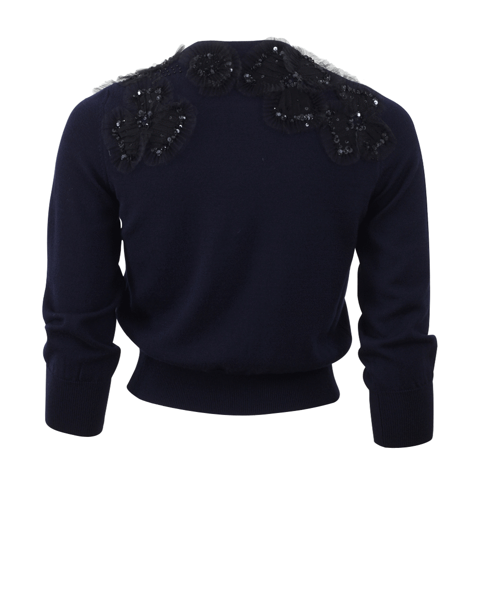 OSCAR DE LA RENTA-Beaded Cropped Cardigan-