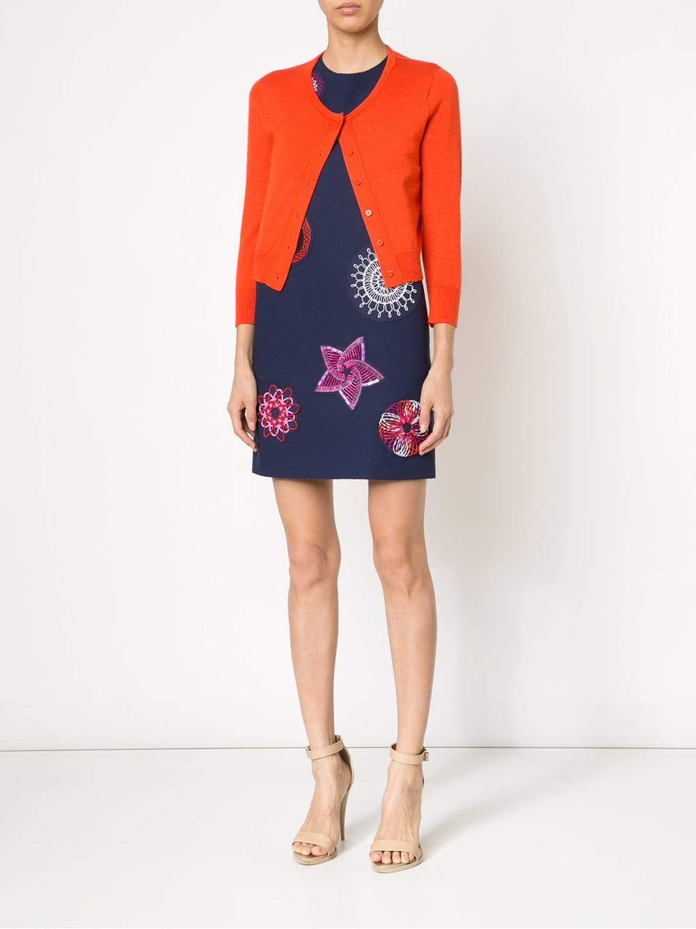 OSCAR DE LA RENTA-Cropped Cardigan-