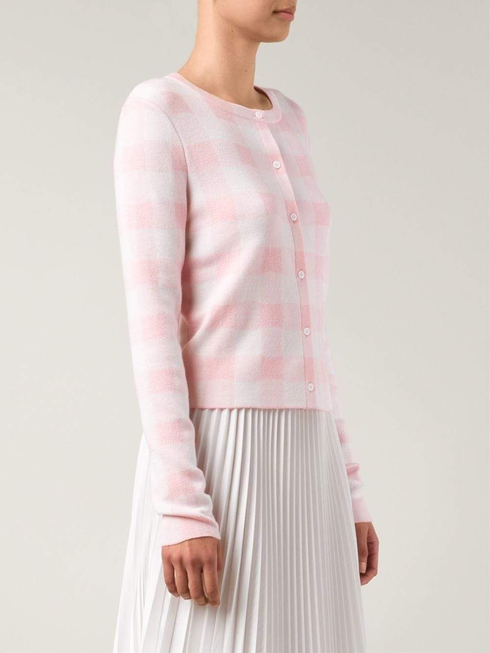 OSCAR DE LA RENTA-Buffalo Check Cardigan-