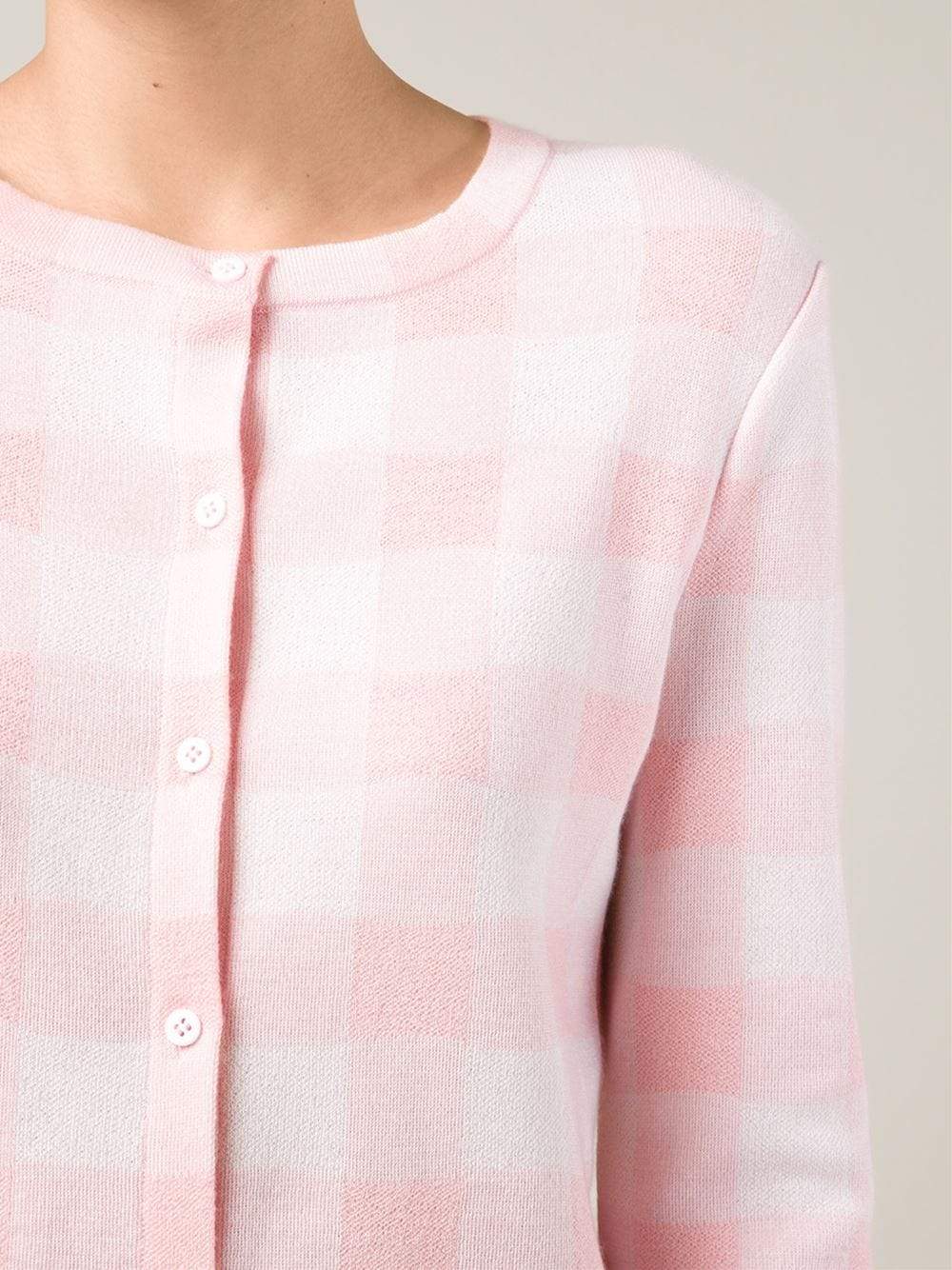 OSCAR DE LA RENTA-Buffalo Check Cardigan-